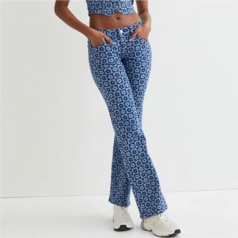 90s flower Jeans